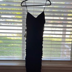XXL super cute black ribbed dress